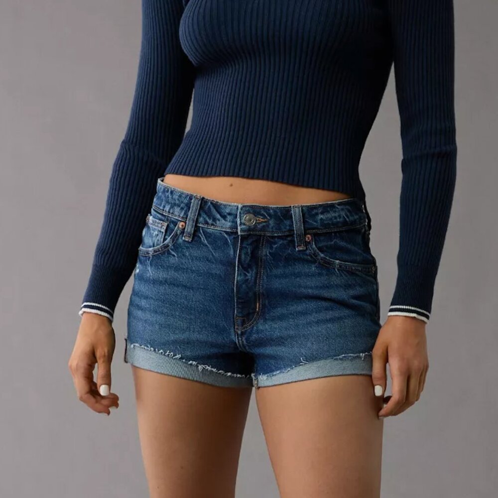 AMERICAN EAGLE | STRETCH PERFECT DENIM SHORTIE | SZ4 NWT